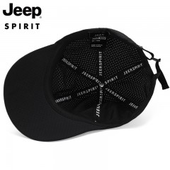 JEEP SPIRIT 吉普帽子男士棒球帽2021春夏新品网眼透气速干鸭舌帽  A0088黑色/浅灰/白色/深灰  下单备注颜色