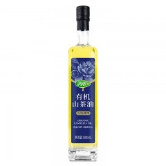 润心有机山茶油500ML*2礼盒装 鲜果现榨野生小果茶油健康高端茶油礼盒 蓝色盒 6930490306044