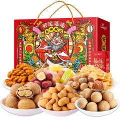 刻凡零食大礼包坚果好运连连1073g 6972456984811