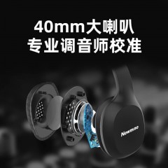 纽曼HIFI头戴式立体声蓝牙耳机TB101（活力白） 游戏/音乐/手机耳机