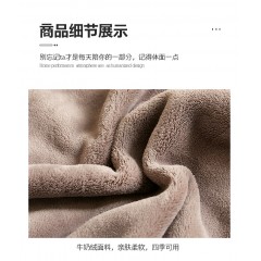 顶瓜瓜AB版复合牛奶绒毯 DGGT1012 咖白色 150*200CM（新疆，西藏，青海，甘肃，宁夏，云南不发货）