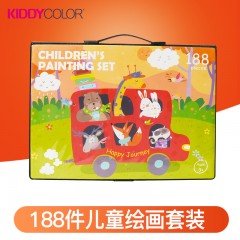 凯蒂卡乐（KIDDYCOLOR）188件绘画套装（黑色）新疆内蒙不发货