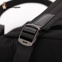 暇步士（Hush Puppies）男士大容量休闲时尚旅行双肩包 黑色