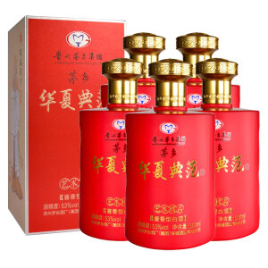 贵州茅台酒集团 茅乡华夏典范酒 53度酱香型白酒 500ml红瓶 *5瓶+酒具礼盒1盒