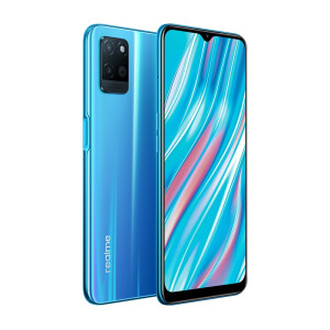 realme 真我V11 双5G 超大存储 5000mAh超大电池 8.4mm超薄机身 侧边指纹 4GB+128GB 活力蓝 智能手机