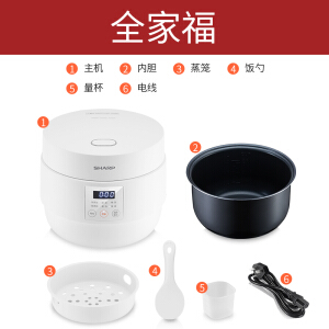 夏普 3升24H预约微电脑电饭煲KS-E30FGA-W 白色