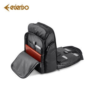 爱登堡（Edenbo）商务休闲双肩包 F1616 黑色