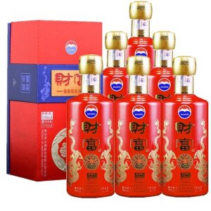 贵州茅台股份出品 财富酒 53度酱香型白酒 500ml*6瓶