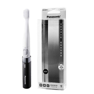 松下（Panasonic）声波振动电动牙刷 EW-DS18 便携式牙刷成人家用软毛自动牙刷 EW-DS18-K