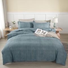 悠梦嘉居 YJ-1061 臻品暖绒三件套（床单160*220cm）梵卡蓝/青涩粉 可选（内蒙、新疆、西藏、青海、宁夏、甘肃不发）