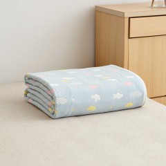 恒源祥 200*230cm 六层纱布儿童毯-彩云蓝 HYX069MJ