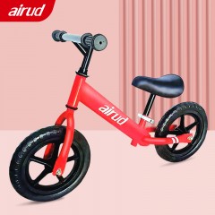 airud 儿童滑步平衡车 HB-AWH05（适2.5-8周岁）碳钢车架车把 阳光红色
