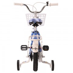airud 儿童12寸自行车 CT01-1601（适2-9岁）碳钢车架减震 蓝白色