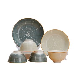 芈瓷 墨·灰六件套餐具 MC-MH0633C