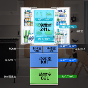 夏普(SHARP)   日本原装进口 多门无霜变频冰箱   SJ-XF47A-C 452L 梦幻粉