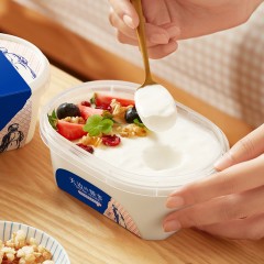 兰格格  天边额吉酸奶 400g*4盒（加赠4袋谷物包）6932365571830