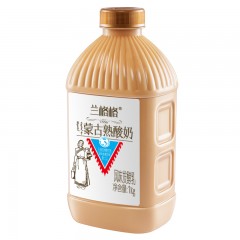兰格格  熟酸奶1kg*1瓶+蒙马苏里1kg*1瓶组合装