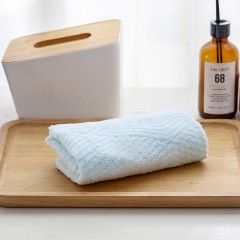 内野UCHINO  流动波纹系列两件套礼盒( 面巾-2)粉色/蓝色34*72cm*90g