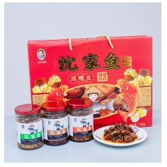 沈家鱼-酒糟鱼780G*1提  香辣味 豆豉味 原味3种口味