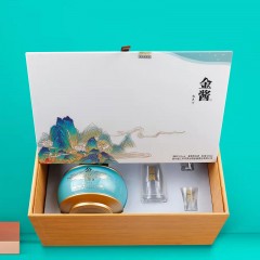 金酱 礼天下 53度酱香型白酒 茅台镇核心产区 酒具套盒 500ml *4整箱装