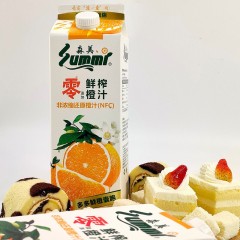 森美（summi）NFC橙汁 有果粒1.75L*4盒