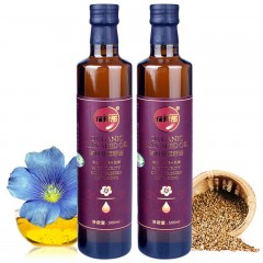 佰珍乐-有机亚麻籽油500ml*2瓶