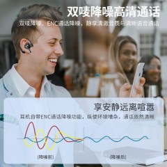 纽曼（Newmine） SL86 UFO无线运动蓝牙耳机挂耳式单耳 商务超长待机高清通话 苹果华为小米OPPO通用报号版  黑色