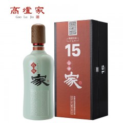 高炉家 和谐15年浓香43度白酒 1*500ml 新疆西藏不发