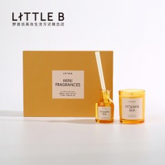 野兽派LITTLE B  日落之前系列-MINI散香器蜡烛礼盒-葡萄柚