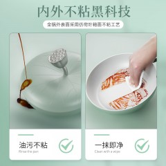 Velosan仿生荷叶不粘锅炒锅32cm