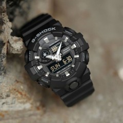 卡西欧（CASIO）官方正品运动防水潮流男手表GA-700-1BPR