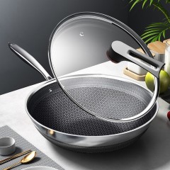 康巴赫（KBH）二代蜂窝炒锅32cm   CFQ32A1