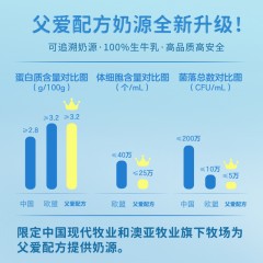 简爱  父爱配方原味吸吸酸奶  0%蔗糖9袋*100g