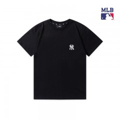 MLB 背后大标满标老花宽松t恤  黑色/白色  S-2XL 下单请备注颜色尺码