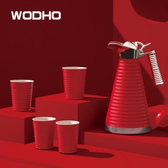 万德霍WODHO 波尔多红套装水壶（ 水壶1300ml*1个+杯子300ml*4个）WDH-G0220509