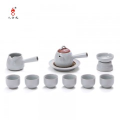 八方礼 龙腾盛世(侧把）11入（天空蓝）茶具 BFL2021-6  6972391250958