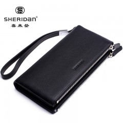 SHERIDAN喜来登男士头层牛皮手拿包手包NL161016S