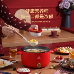 利仁(Liven)3L电火锅 红色 LPHG-339   新疆、西藏、青海地区不发货