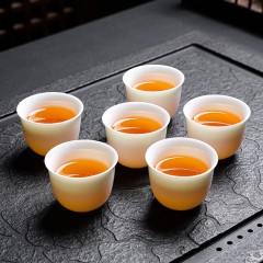 集采 拓牌 亮光羊脂玉瓷（如意杯）茶具套组11头