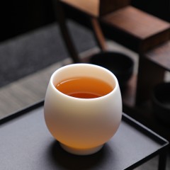 集采 拓牌 素烧羊脂玉瓷品茗杯（纯白色） 礼盒装