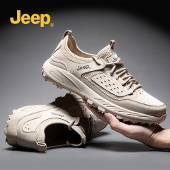 jeep户外运动网鞋 P10220660K 灰色/沙色 39-45码  可选下单备注颜色尺码