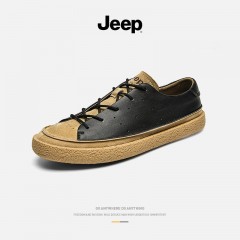 jeep 户外透气板鞋 P221M01009 39-45码  米色 /黑色/灰色 可选下单备注颜色尺码