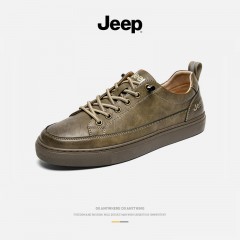 jeep 百搭潮流运动休闲板鞋 P221M07020  39-45码 深灰色/ 卡其色/米色 可选下单备注颜色尺码