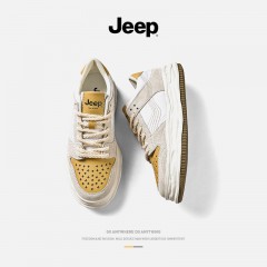 jeep 透气户外运动休闲男板鞋P221M07002 白色 /绿色/ 棕色 39-45码 可选下单备注颜色尺码