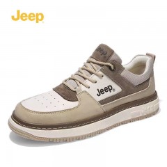 jeep 男士真皮板鞋 C221M01118  灰色/沙色/黑色 38-44码 可选下单备注颜色尺码