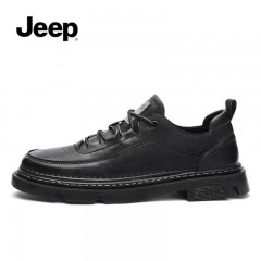 jeep 英伦商务正装商务休闲鞋 C221M10122 黑色/卡其色 38-44码 可选下单备注颜色尺码