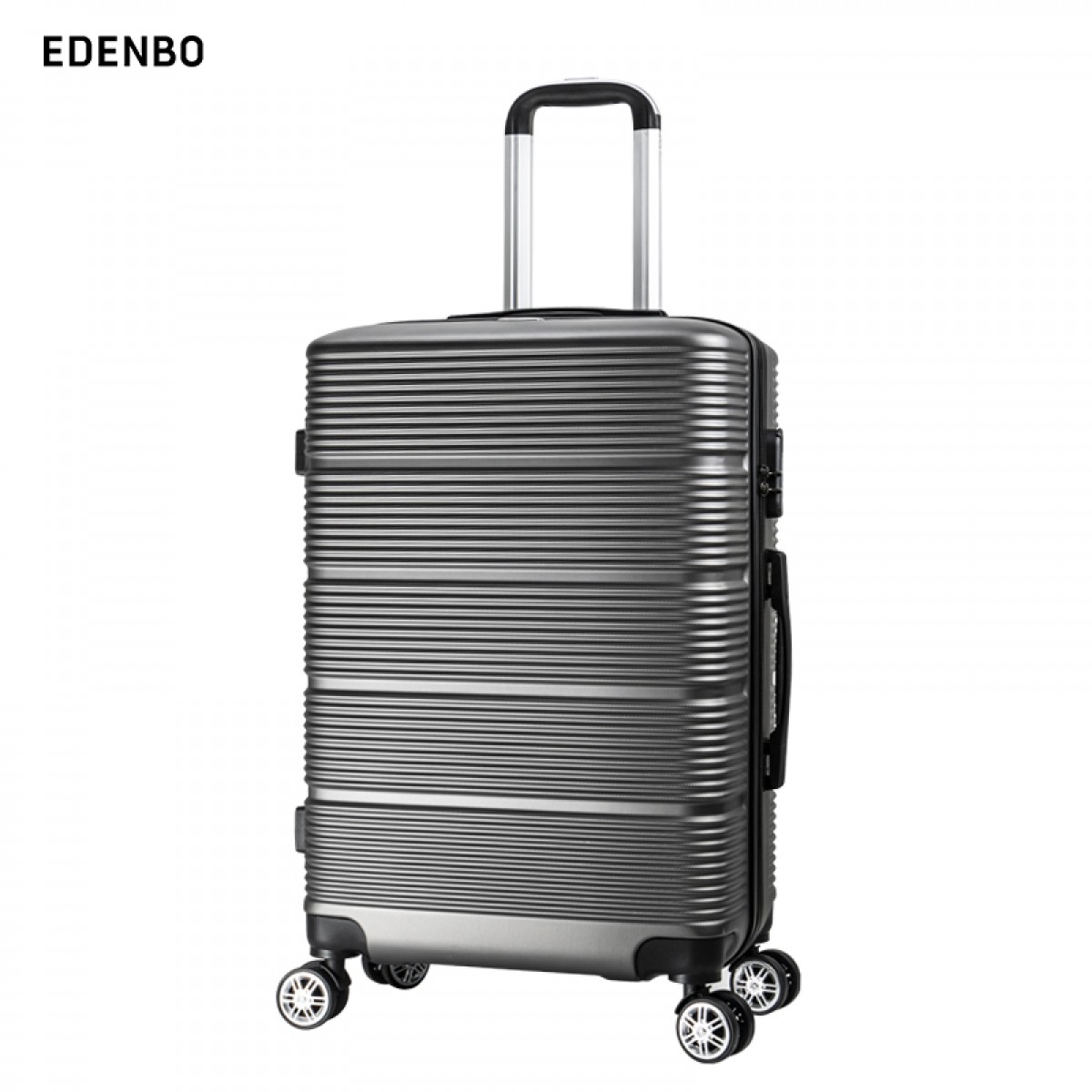 爱登堡（Edenbo）商务旅行拉杆箱24寸登机箱 灰色 F1002