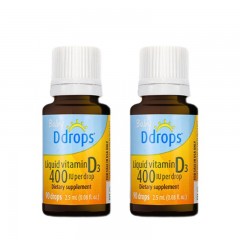 Ddrops 维生素D3滴剂400IU 2瓶*2.5ml
