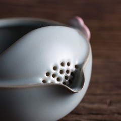 万仟堂 梅花客·快客杯（1壶150ml 1杯150ml） 黑铁釉/羊脂白釉 /古绿釉 可选 下单请备注颜色
