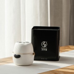 万仟堂 国宝·快客杯(一壶130cc一杯120cc) 羊脂白釉